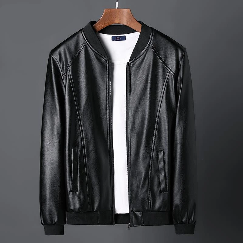Классическая обувь черного цвета из искусственной кожи Куртка-бомбер для мужчин