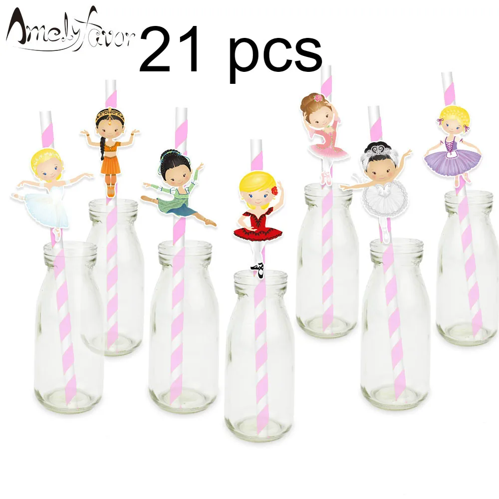 Балерина товары для дня рождения балетные коробки бумажные чашки приглашения