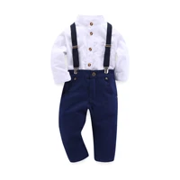 infants clothes spring autumn fashion shirts baby boy suit kids vest little boy shirt pants toddler overalls jeans