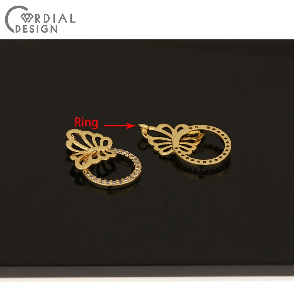 

Cordial Design 20Pcs 15*18MM Jewelry Accessories/Hand Made/CZ Charms/Butterfly Shape/DIY Jewelry Making/Earring Findings/Pendant