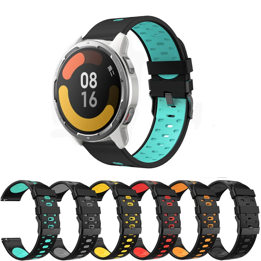 Ремешок силиконовый для смарт-часов Xiaomi Mi Watch Color 2 22 мм | Наручные часы