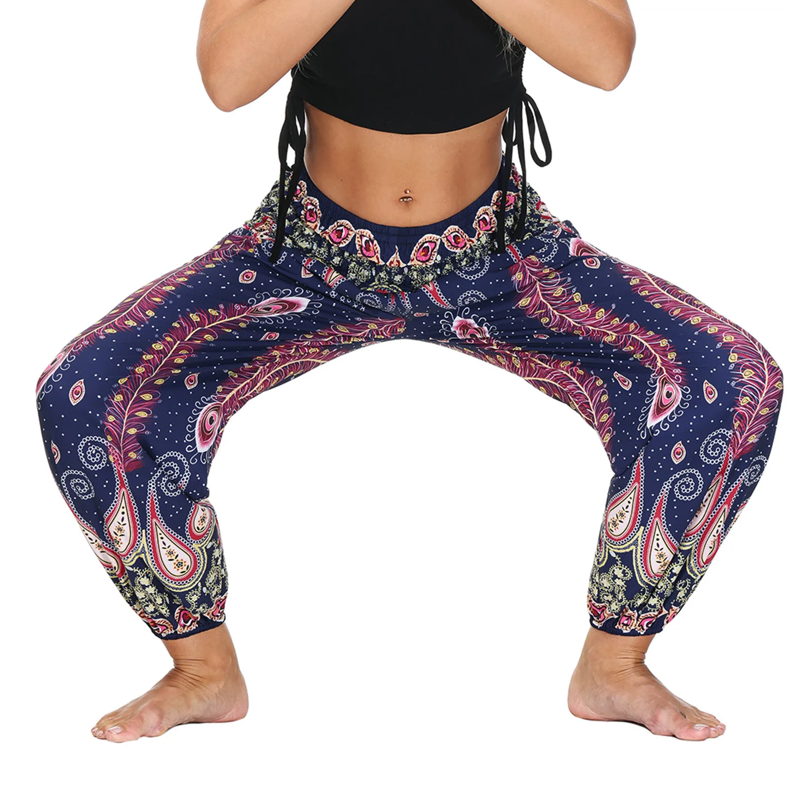 

Women Pants Fashion Casual Loose Yoga Trousers Baggy Casual Bloomers Harem Pants Casual Loose Joggers Sweatpants Pantalon Pants