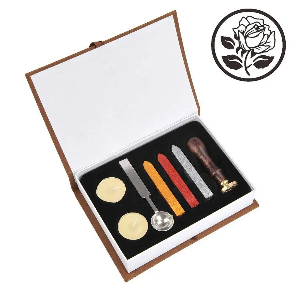 Набор штампов для воска классический винтажный набор печати ретро печать