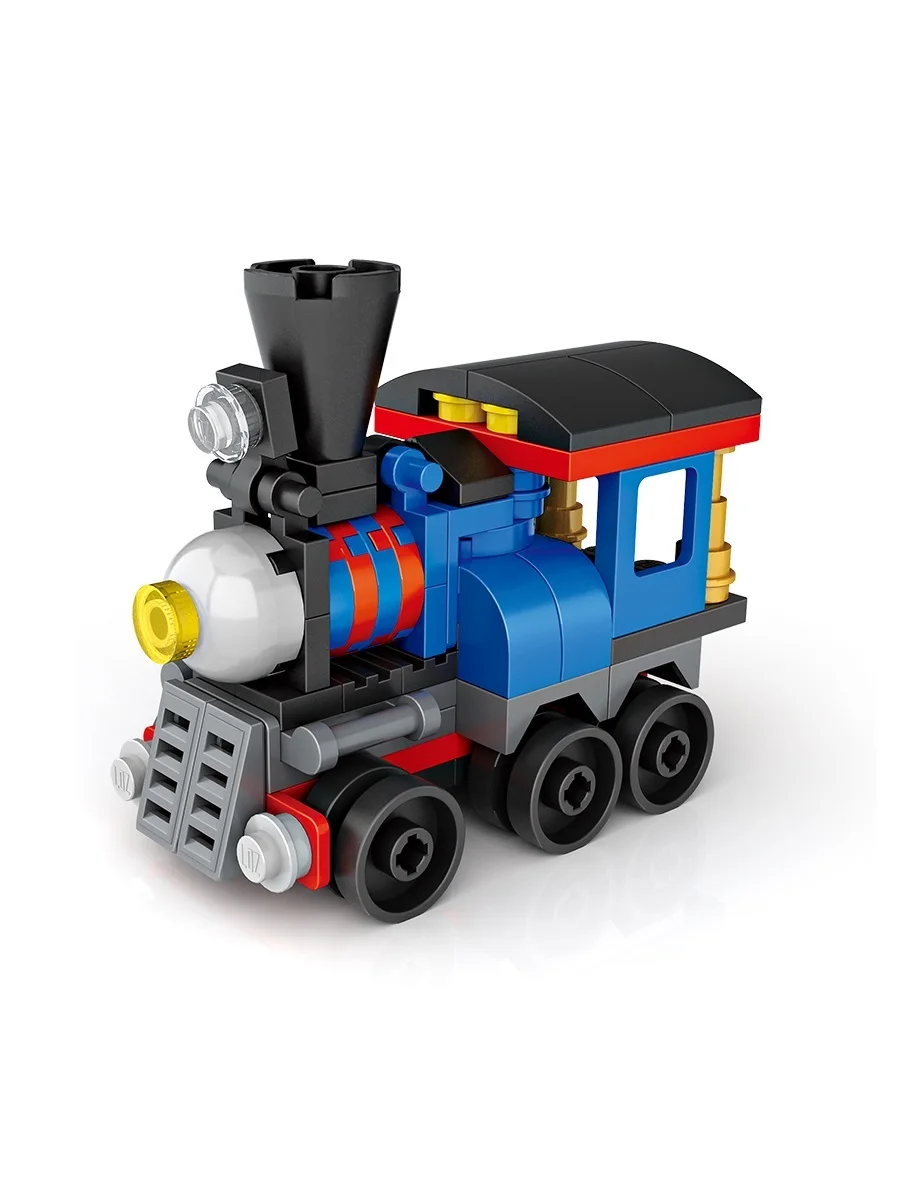 Конструктор LOZ mini Ретро-поезд Игрушка в яице 74 детали NO. 4009-5 Retro train Toy in egg Series |