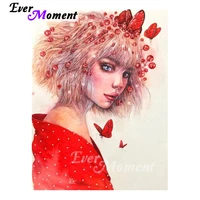 ever moment diamond paint girl full drills handicrafts art set mosaic embroidery hobby diy personalized decor for giving 4y1875