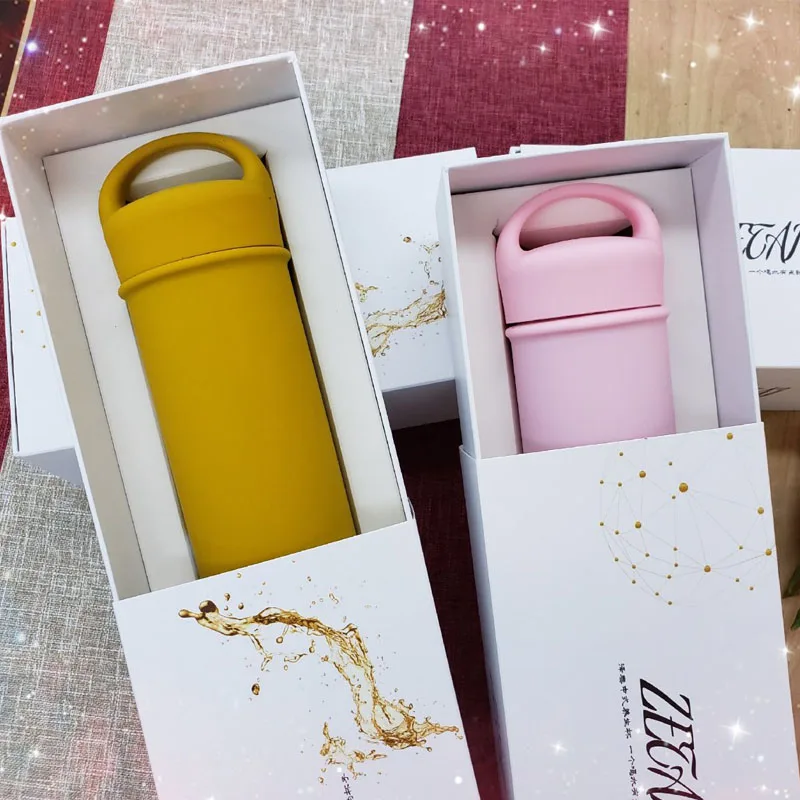 

320/430Ml Ceramic Thermo Vacuum Cup Ceramic Water Bottle Men Women Portable High-end Lovely Jade Porcelain Cup Large Capacity