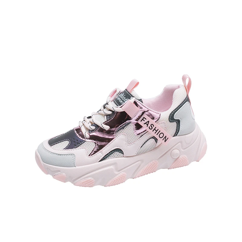 

Women Fashion Sneakers Designers Chunky Vulcanized Shoes Pink Casual Old Dad Shoes Woman Tennis Female Brand Platform Sneaker