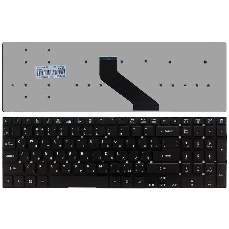 Русская клавиатура для ноутбука Acer Aspire ES1-512 ES1-711 ES1-711G ES1-531 ES1-572 ES1-731 ES1-731G E5-731 E5-731G