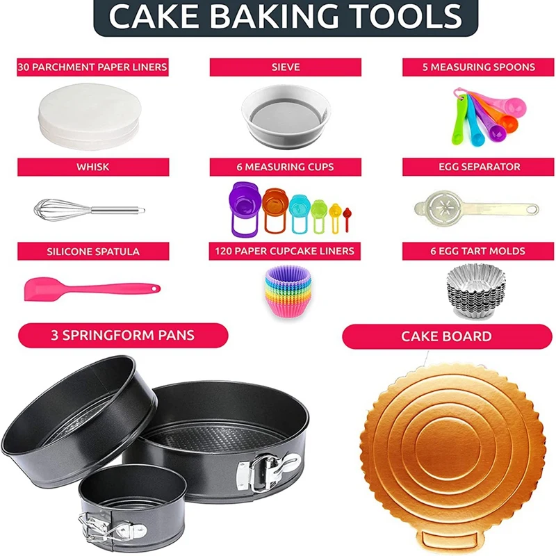 Cake Decorating Supplies 360 Pieces Turntable DIY Set Fondant Baking Tools Mouth | Дом и сад