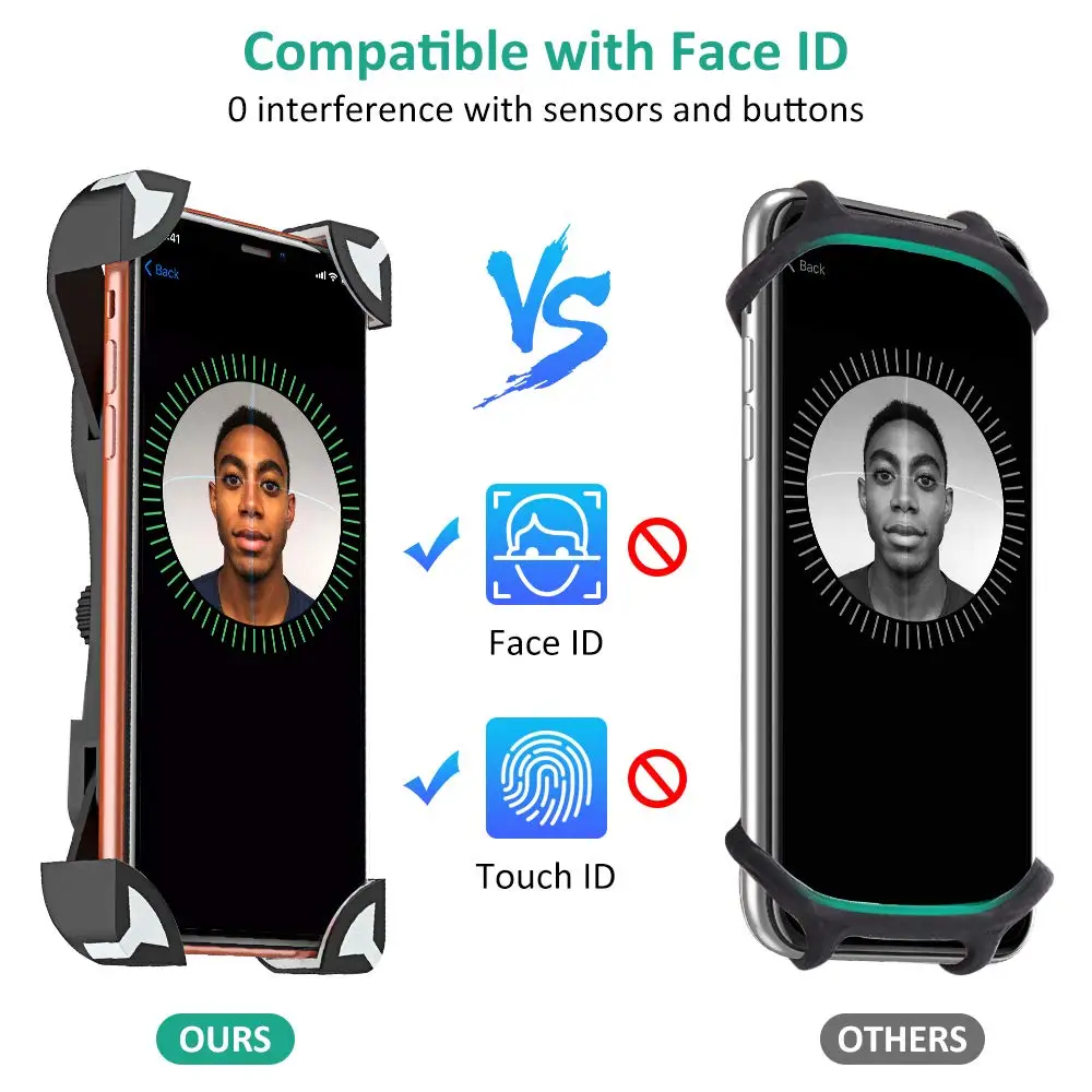 Держатель для телефона с креплением на руль мотоцикла универсальный | Мобильные