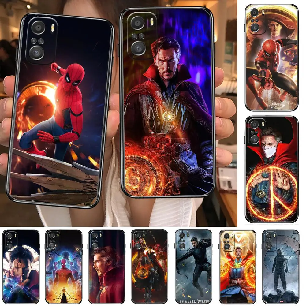 

marvel Avengers hero For Xiaomi Redmi Note 10S 10 9T 9S 9 8T 8 7S 7 6 5A 5 Pro Max Soft Black Phone Case