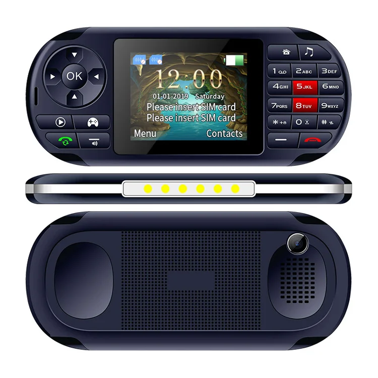 UNIWA GP001 2 в 1 игровой мобильный телефон 2," 84 Встроенные игры GSM 2G мобильный телефон две sim-карты двойной режим ожидания FM MP3 клавиатура 2500 мАч