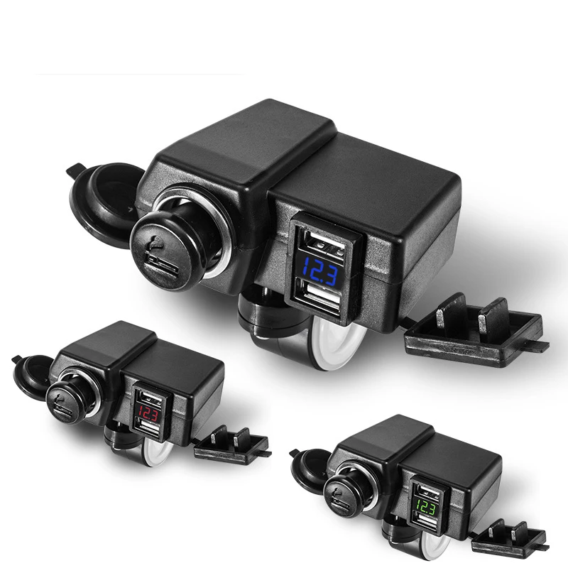 Новое практичное зарядное устройство для мотоцикла USB адаптер сотового телефона