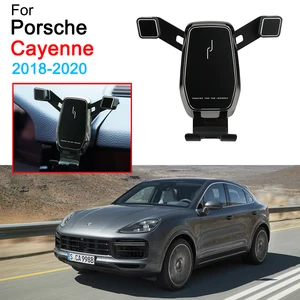 car mobile phone support air vent mount bracket cell phone holder for porsche cayenne accessories 2018 2019 2020 free global shipping