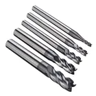 1 шт. твердосплавная Концевая фреза с 4 канавками, прямой хвостовик, фреза с ЧПУ, сверло 2-6 мм Mayitr