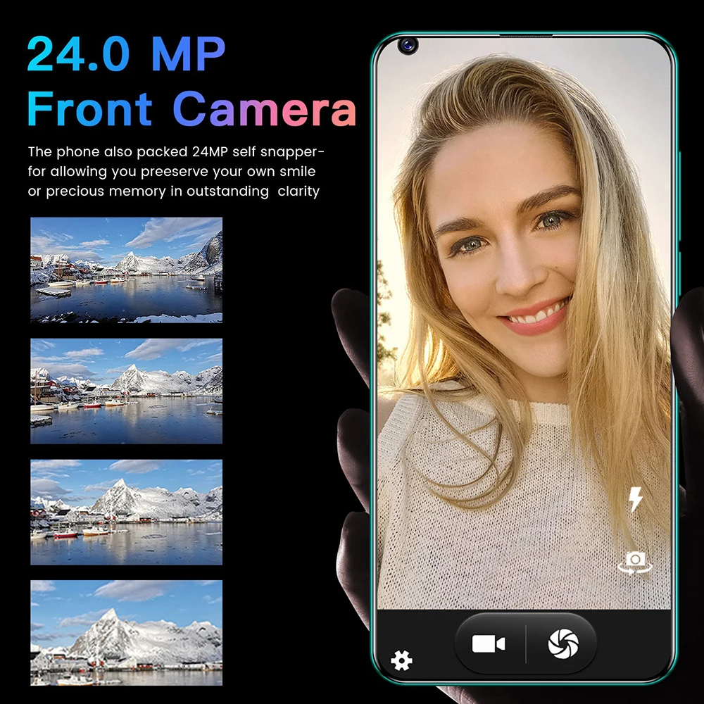 

Galay S20+ Pro 7.3 inch Smart Phone 4G/5G Cellphone 12GB 512GB Smartphone Phone 128GB SD Card TelePhone Android 24MP+48MP Camera