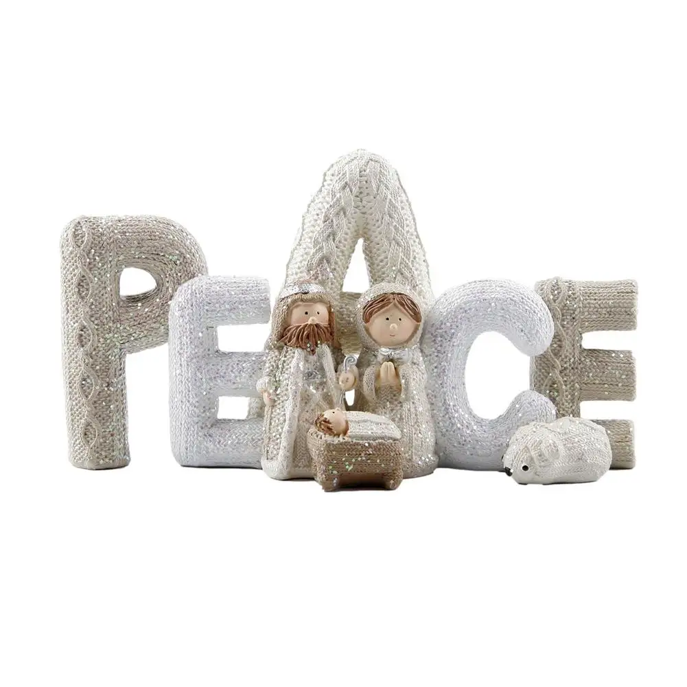 

PEACE Christmas Nativity Set Nativity Resin Decoration For Thanksgiving Christmas