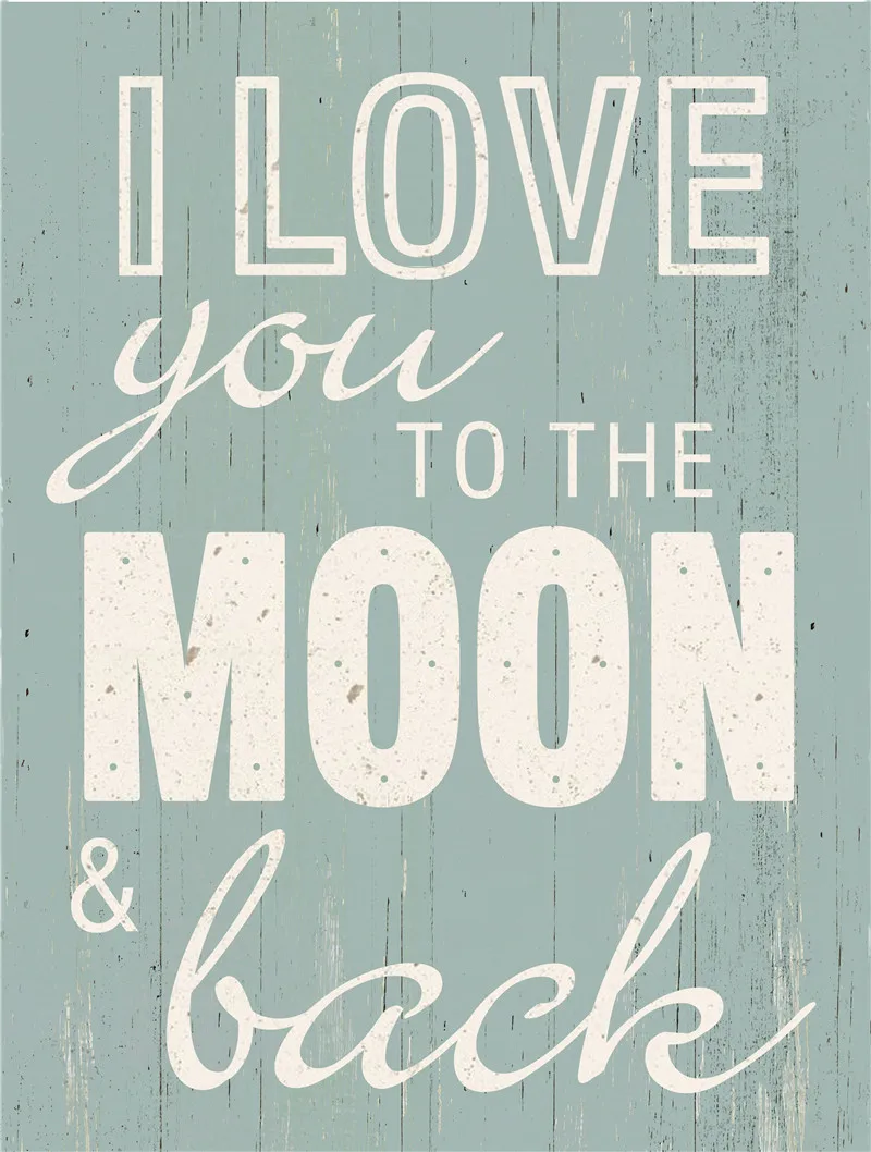 

Metal Plate Farmhouse Decor Love You Words Movie Poster Vintage Retro Garden Posters for Outside Home Living Room Decoration