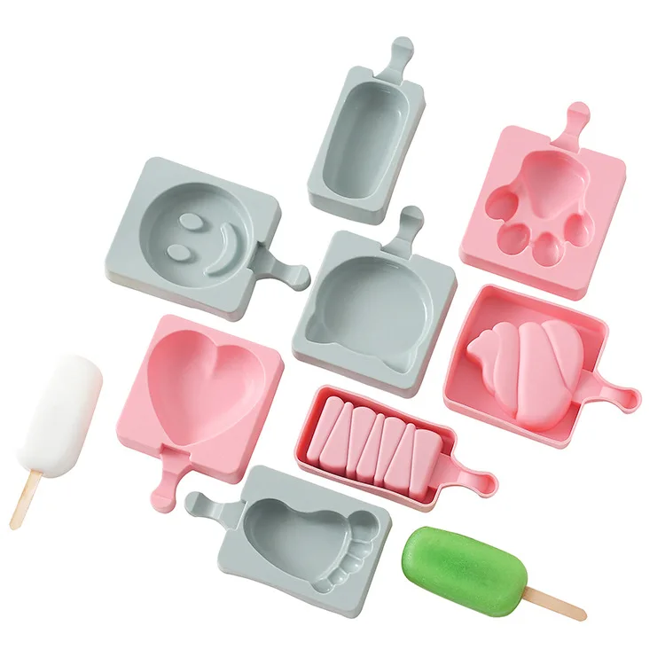

Homemade ice cream 3D silicone ice cream mold DIY ice cream pudding jelly mold High temperature resistance Easy to demold