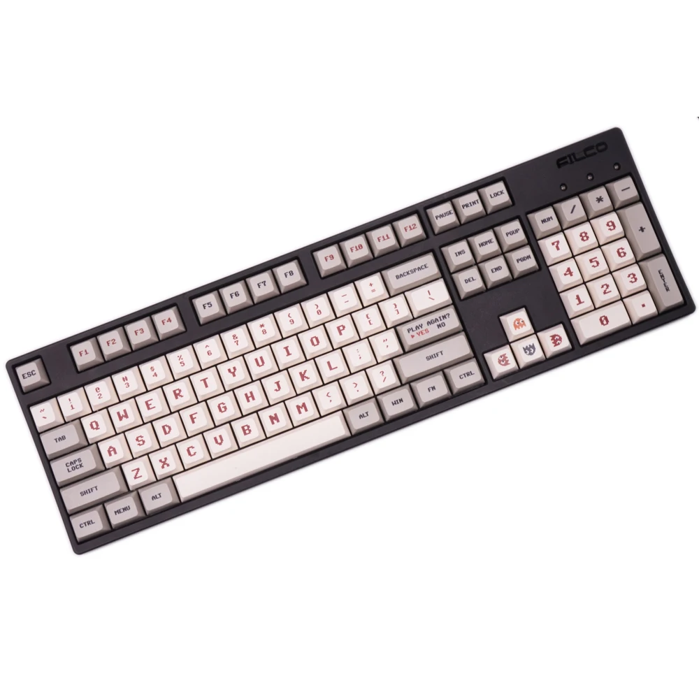 G MKY классические пиксельные 144 колпачки для клавиш PBT сублимированные XDAS профиль