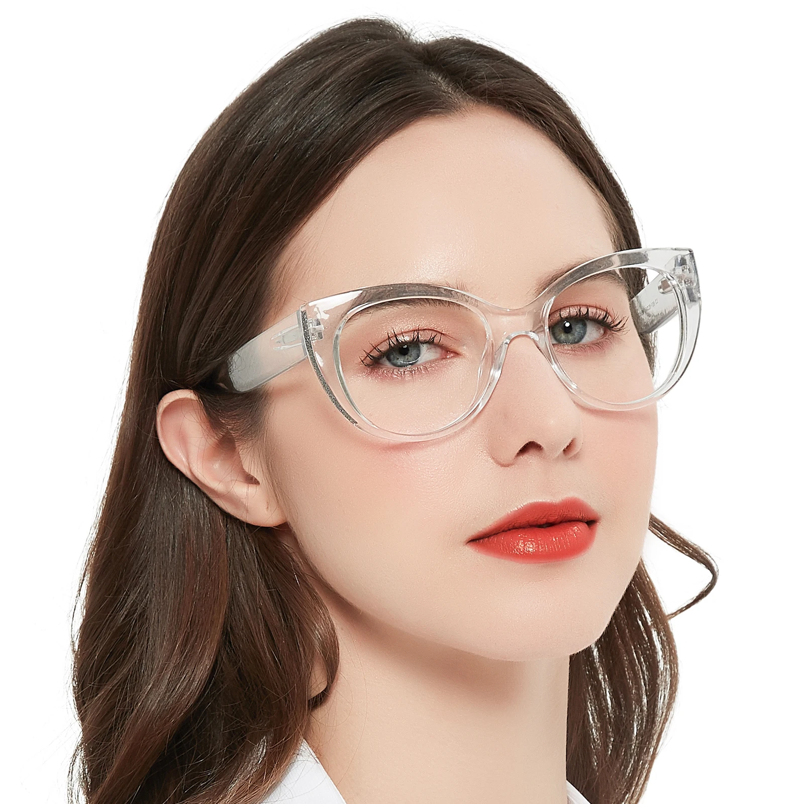 Купи OCCI CHIAR Transparent Reading glasses Women Oversized Fashion Presbyopic Eyeglasses Cat Eye Reading Magnifier Glasses 1.0 1.5 2 за 898 рублей в магазине AliExpress
