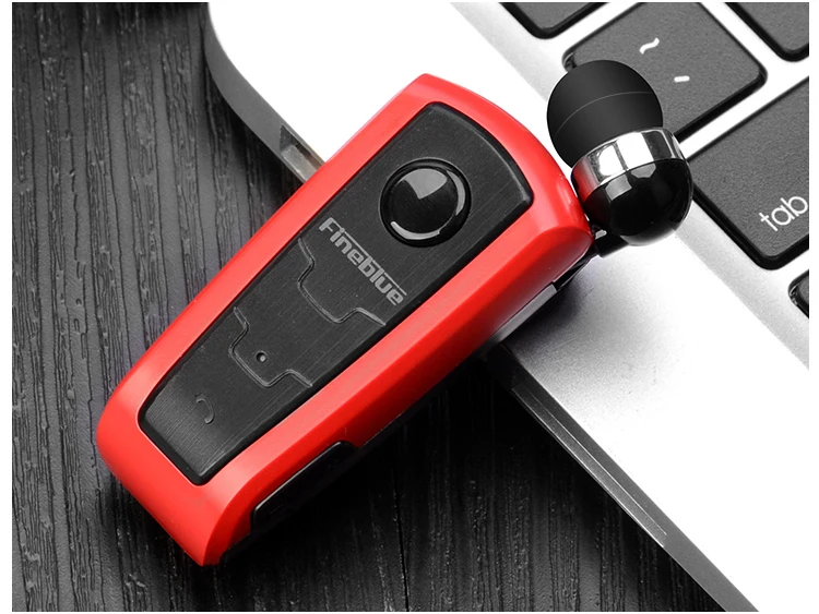 Настоящие Fineblue F910 Беспроводная bluetooth-гарнитура в ухо Вибрационный оповещение о ношении клип наушник Hands-Free для смартфонов