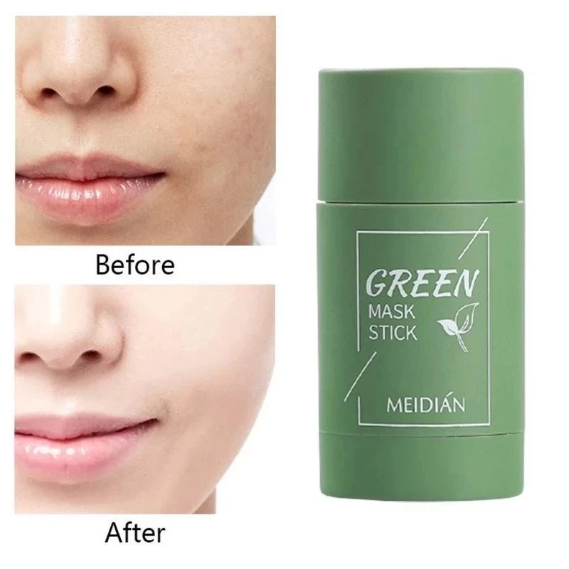 

Mud Mask Stick Deep Cleansing Green Tea Eggplant Extract Oil-Control Pores Shrinking Blackhead Remover Facial Cleansing MaskGift