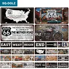 Route 66 дощечка металлическая винтажный металлический постер дощечка металлическая Настенный декор гараж дощечка металлическая винтажная настенная живопись Бар вывеска