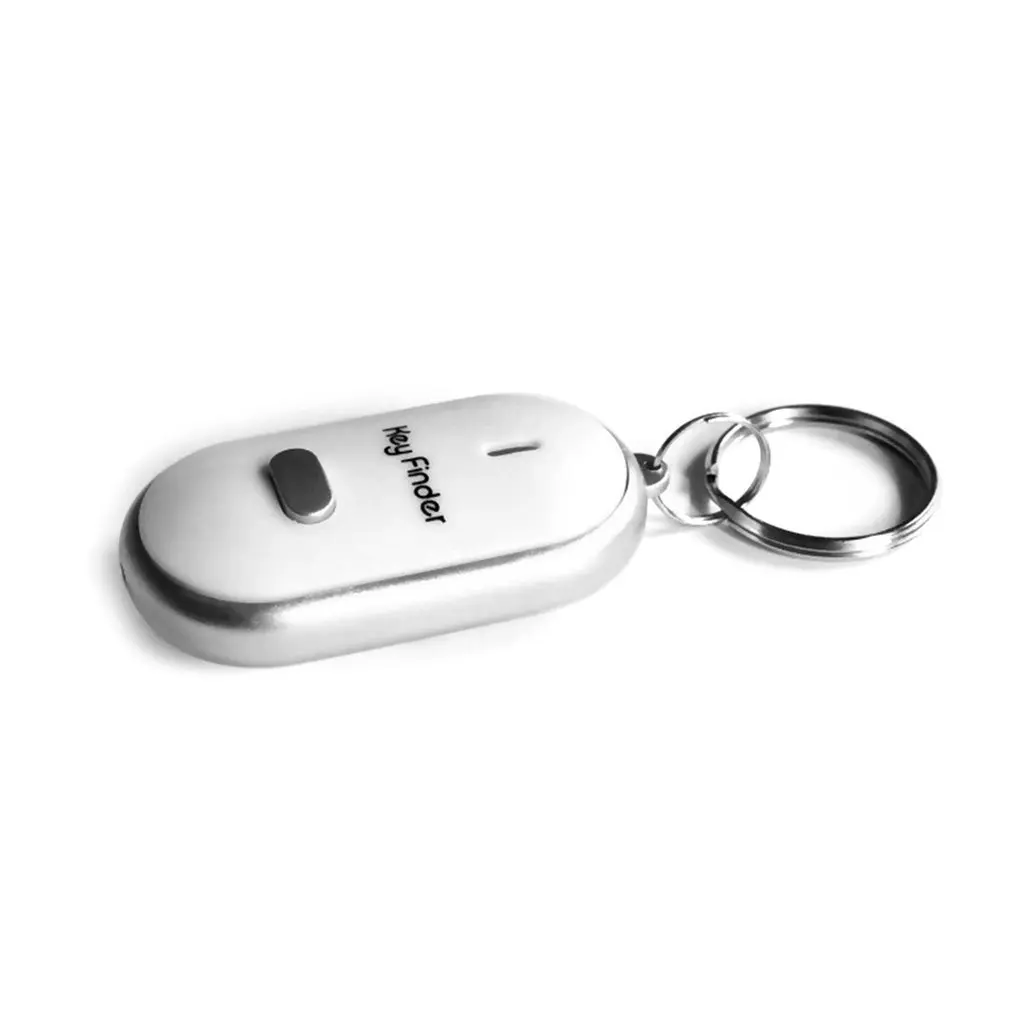 LED Whistle Key Finder Flashing Beeping Sound Control Alarm Anti-Lost Keyfinder Locator Tracker with Keyring 4 Colors For Choice |