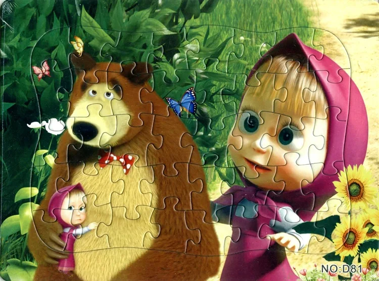 2 шт./лот 40 шт. пазлы Martha and Bear Story детские развивающие игрушки | Игрушки и хобби