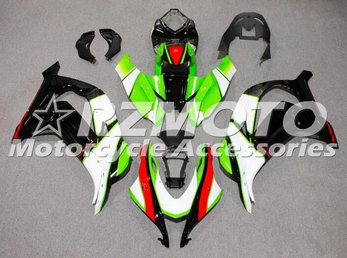 

4 Gifts New ABS Injection mold Full Fairings Kit fit for Kawasaki Ninja ZX-10R zx10r 2016 2017 16 17 Body set Red green white