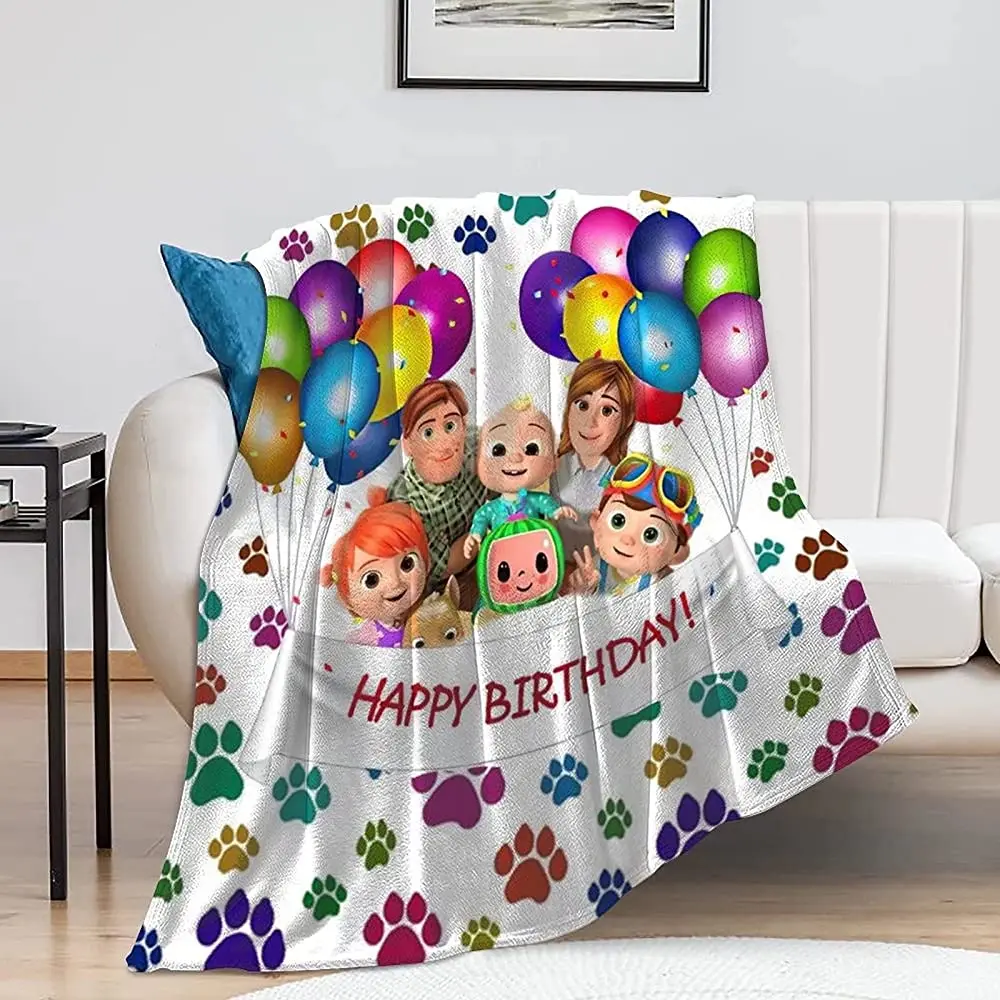 

Cartoon Blanket Kids Throw Blanket Warm Super Soft Flannel Blankets Suitable for Adults and Children to Use Blankets for Sofas