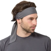 outdoor solid color mens and womens sports sweat headband running tennis fitness pirate headband solid color trend