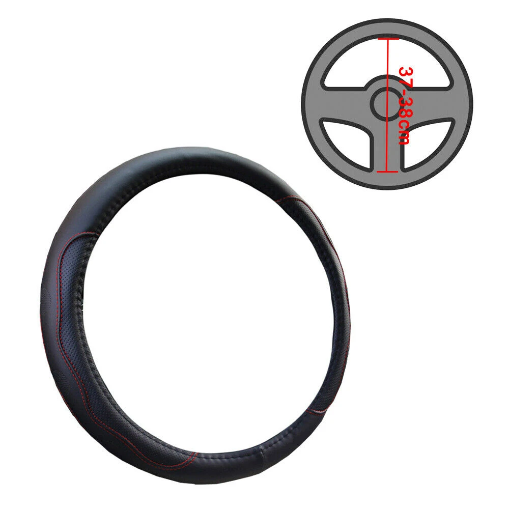 Универсальный чехол для руля из искусственной кожи рулевого колеса автомобиля