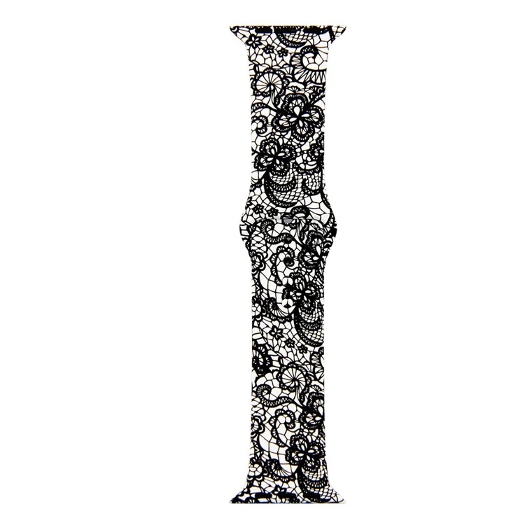 25 Для Apple Watch band 5 4 3 2 Женский силиконовый ремешок 42 мм 38 мм Cartoo мягкий ремешок сменный ремешок на запястье 44 мм 40 мм для iWatch 4 - Цвет ремешка: 25