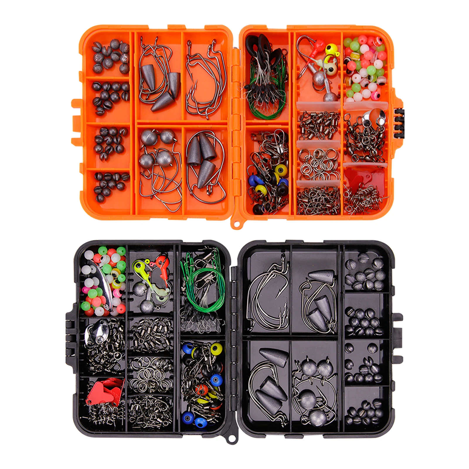 

257pcs/box Fishing Tackles Box Accessories Kit Set With Hooks Snap Sinker Weight For Carp Bait Lure Ice Winter Accessoires
