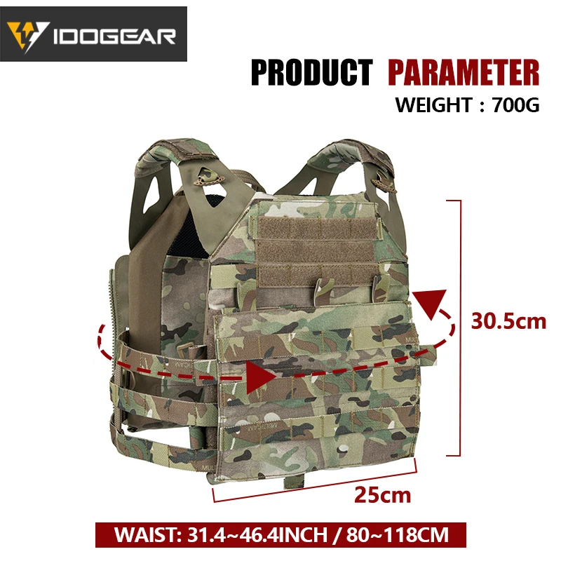 IDOGEAR Тактический JPC жилет армированный носитель Военная облегченная модульная