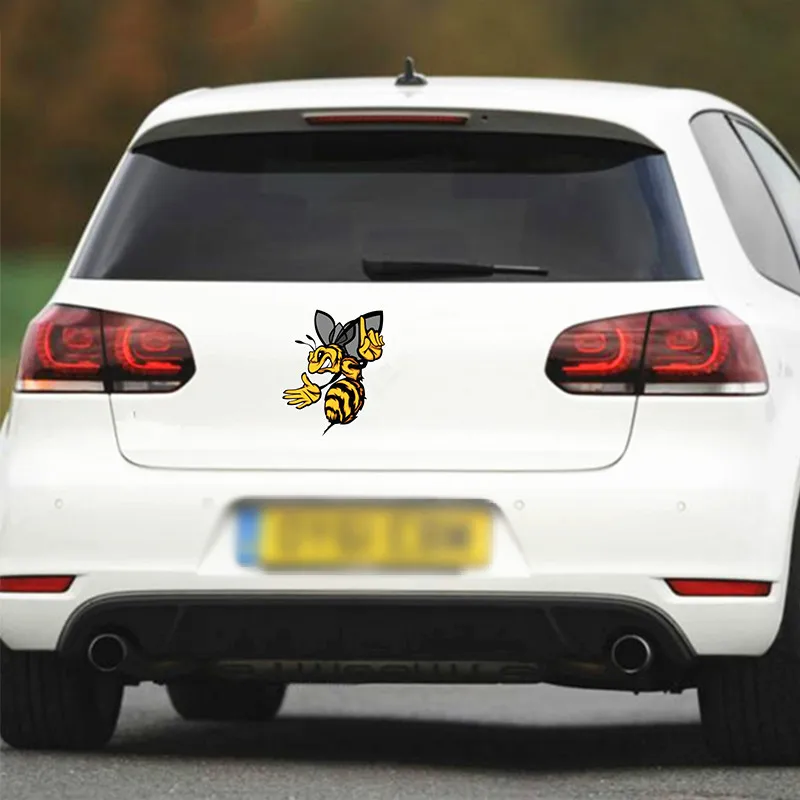 Ebdeckle Angry bee цветная забавная наклейка для автомобилей Авто/бампера/окна/стены