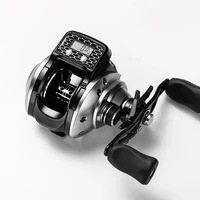 fishing reel with digital display 6 31 161bb leftright hand low profile line counter pesca high quality