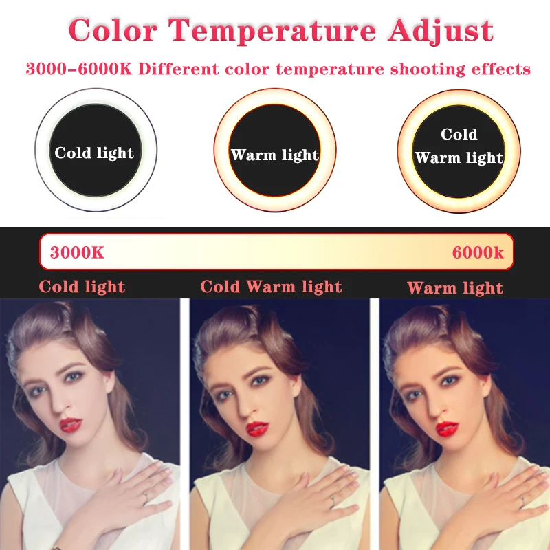 Светодиодный кольцевой светильник Orsda 10 дюймов приглушающий для фотографии Youtube