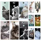 Прозрачный силиконовый чехол из ТПУ с милым маленьким котом для Sony Xperia L1 L2 L3 X XA XA1 XA2 XA3 XZ XZ1 XZ2 XZ3 XZ4 Plus