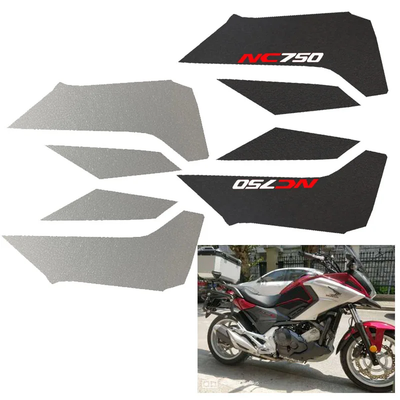 

Motorcycle Tank Pad Protector Sticker Decal Gas Fuel Knee Grip Traction Side For HONDA NC750 NC 750 nc750