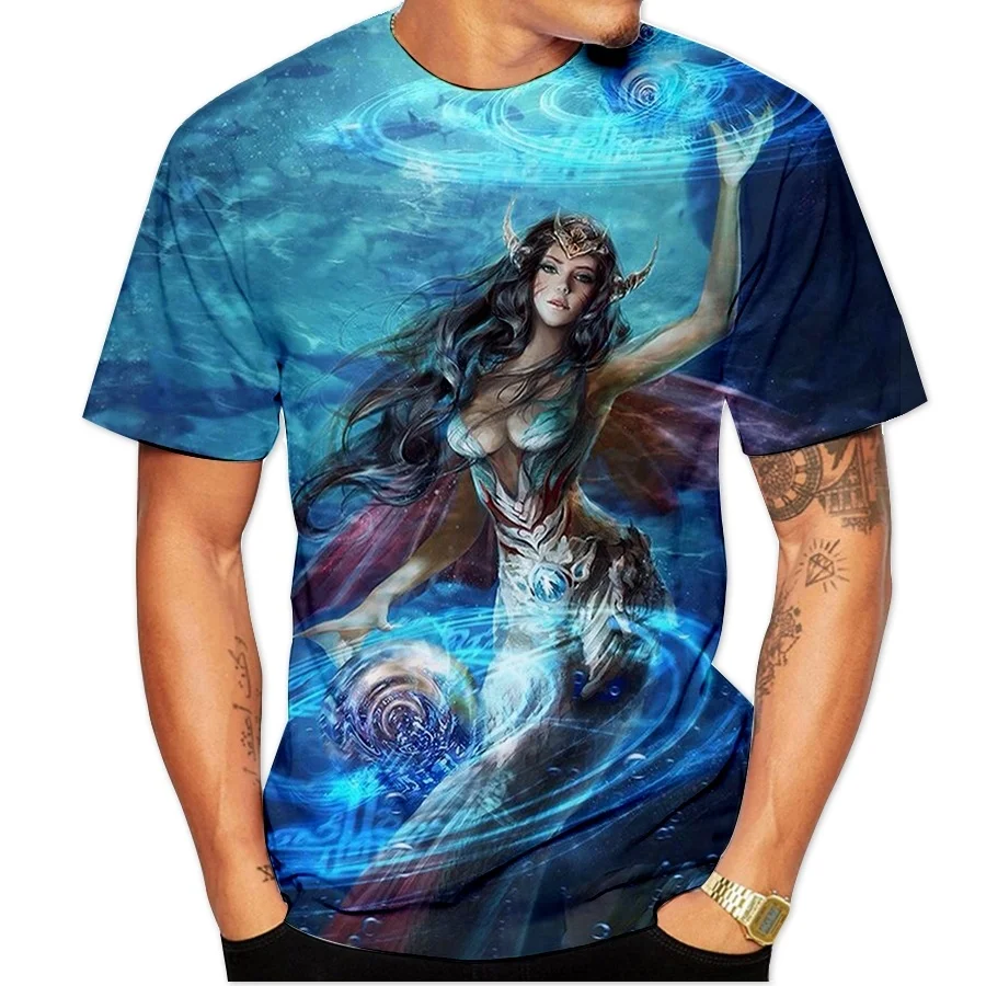 

Fashion Hip Hop Men Summer Anime Cosplay Game Sexy Beauty 3D Print T Shirt