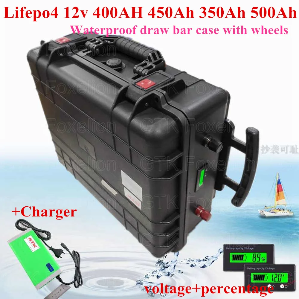Lifepo4 12v 400AH 450Ah 350Ah 500Ah литий железо фосфатный LFP soalr аккумулятор система BMS RV