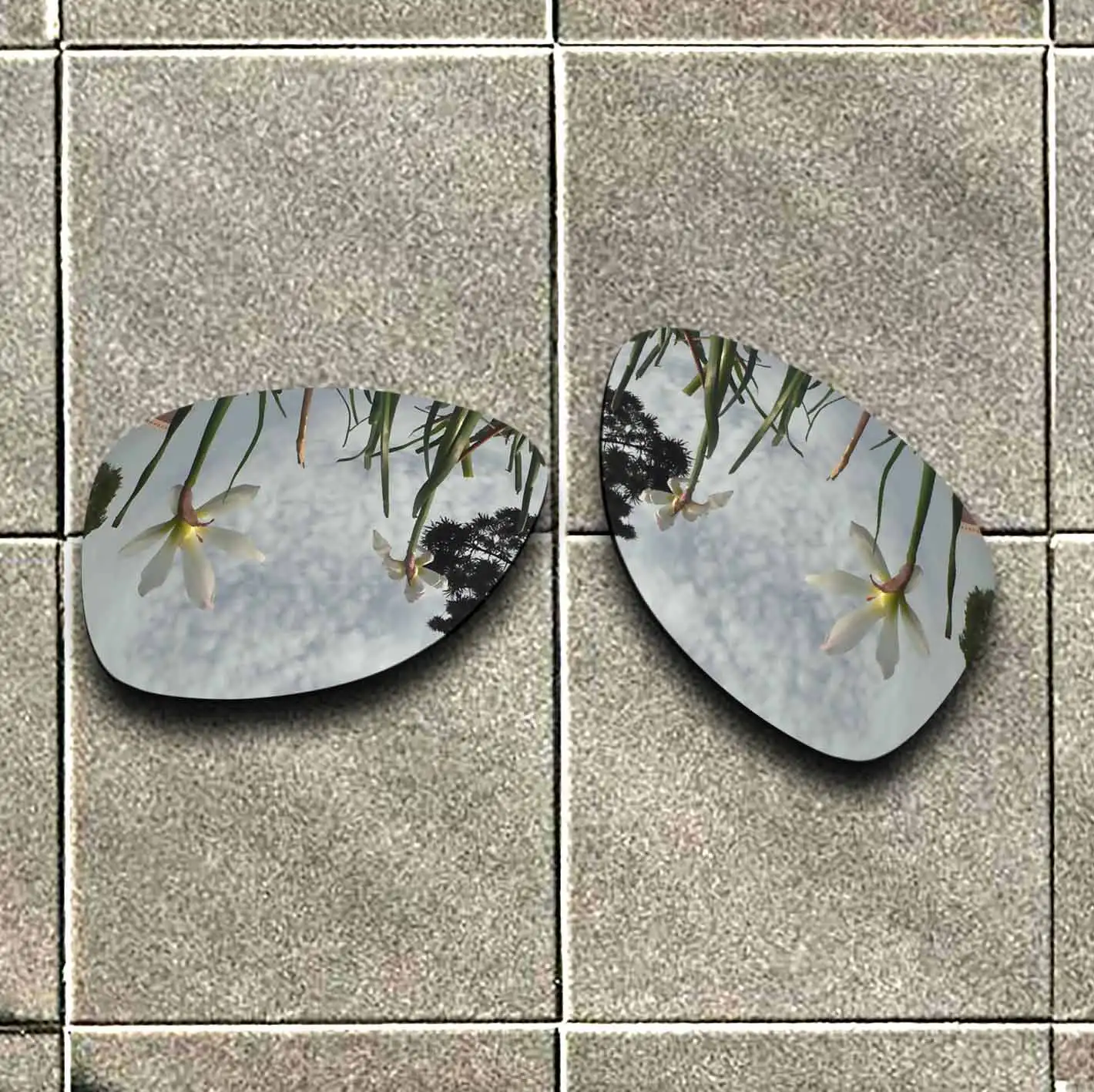 

Silver Titanium Polarized Sunglasses Replacement Lens for-RB3025-58 Frame 100% UV Protection Good Fitness