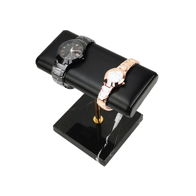 

Black Marble Base Watch Stand Metal Rod Display Props Bracelet Jewelry Lengthen Placement Stand