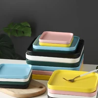 ins nordic pastoral square turnip baking tray cake pasta pizza dessert household tray exquisite tableware barbecue dish