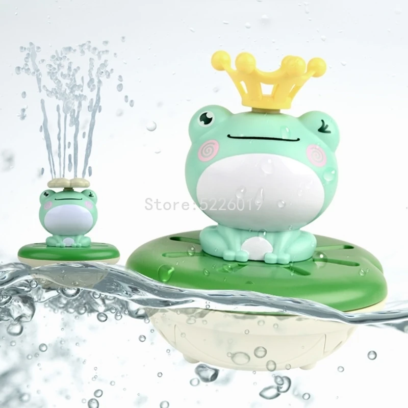 

Bath Toys Electric Spray Water Floating Rotation Frog Sprinkler Shower Game For Children Kid Swimming Bathroom Baby Toys