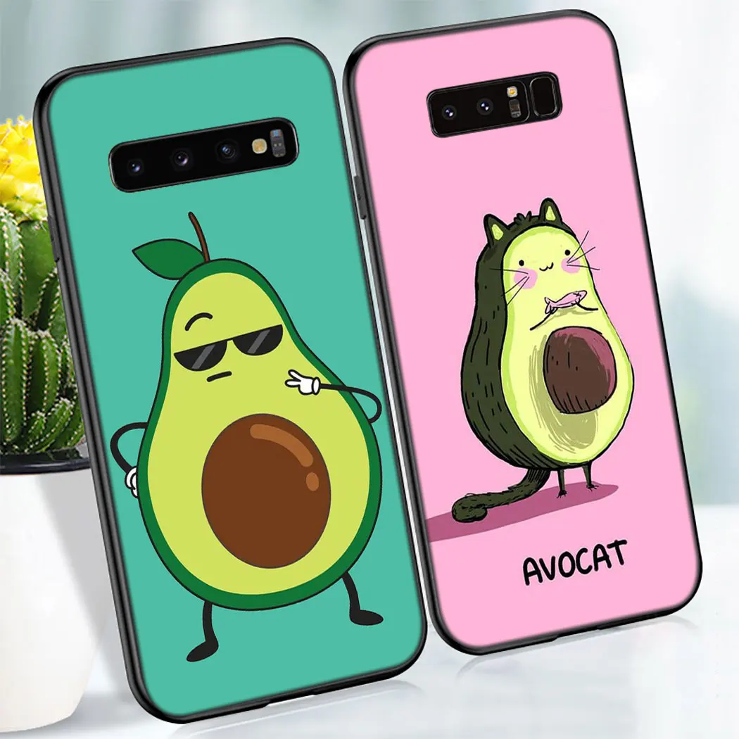 Y76 Мягкий силиконовый чехол с фруктами вишнями авокадо для Samsung Galaxy Note 8 9 S10 S9 S8 Plus