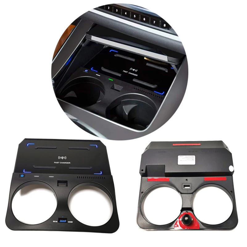 

15W Wireless car charger fast charging QI wireless phone charger charging plate pad for BMW X5 G05 X6 G06 2019 2020 2021